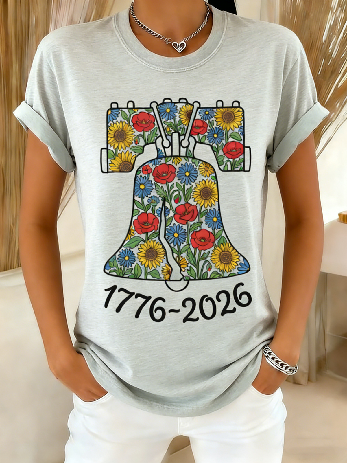 250th anniversary Independence Day Regular Fit Casual Crew Neck T-Shirt