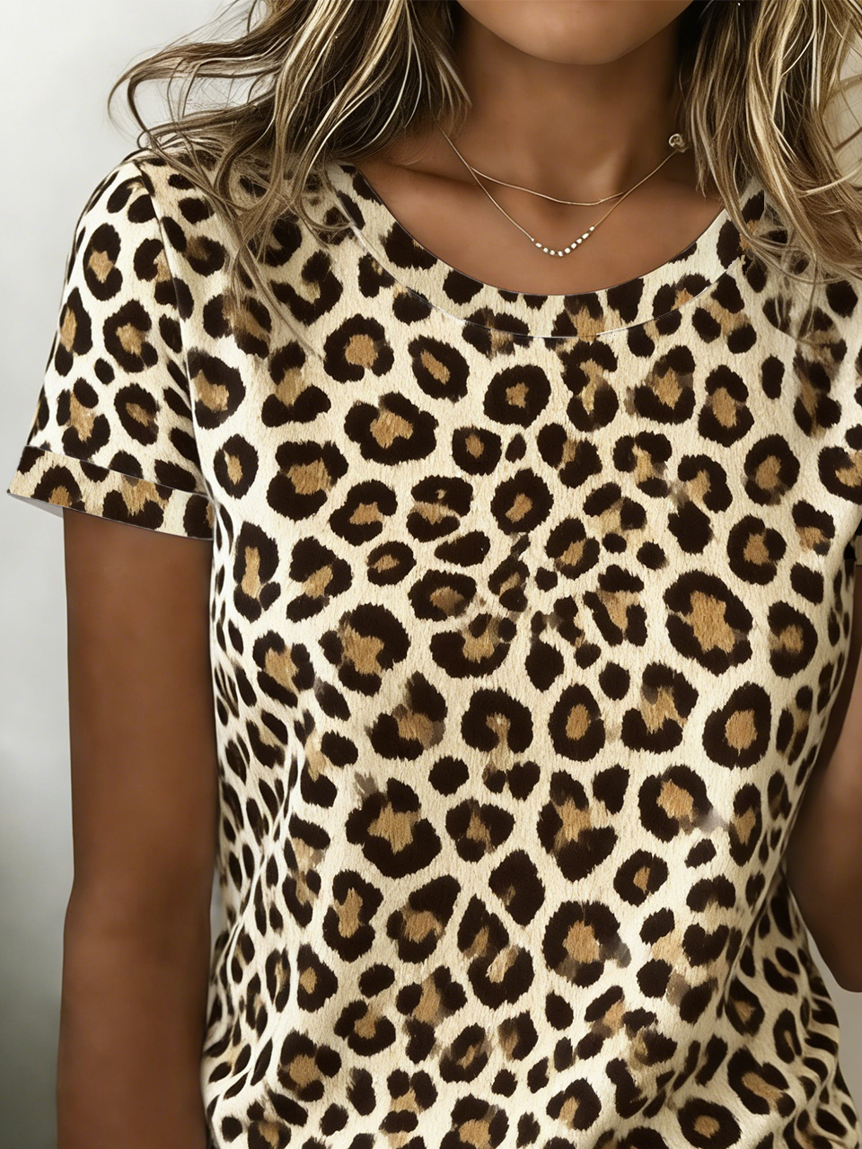 Casual Regular Fit Crew Neck Cotton T-Shirt