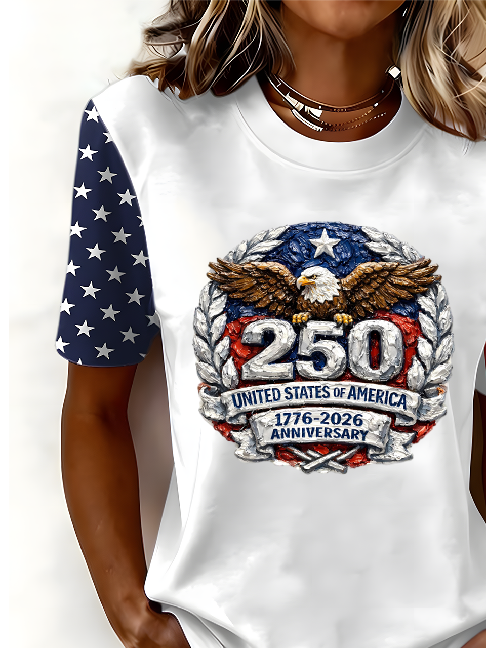 250th anniversary Casual Crew Neck T-Shirt