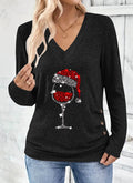 V Neck Casual T-Shirt