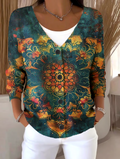 Loose Vintage V Neck Cardigan