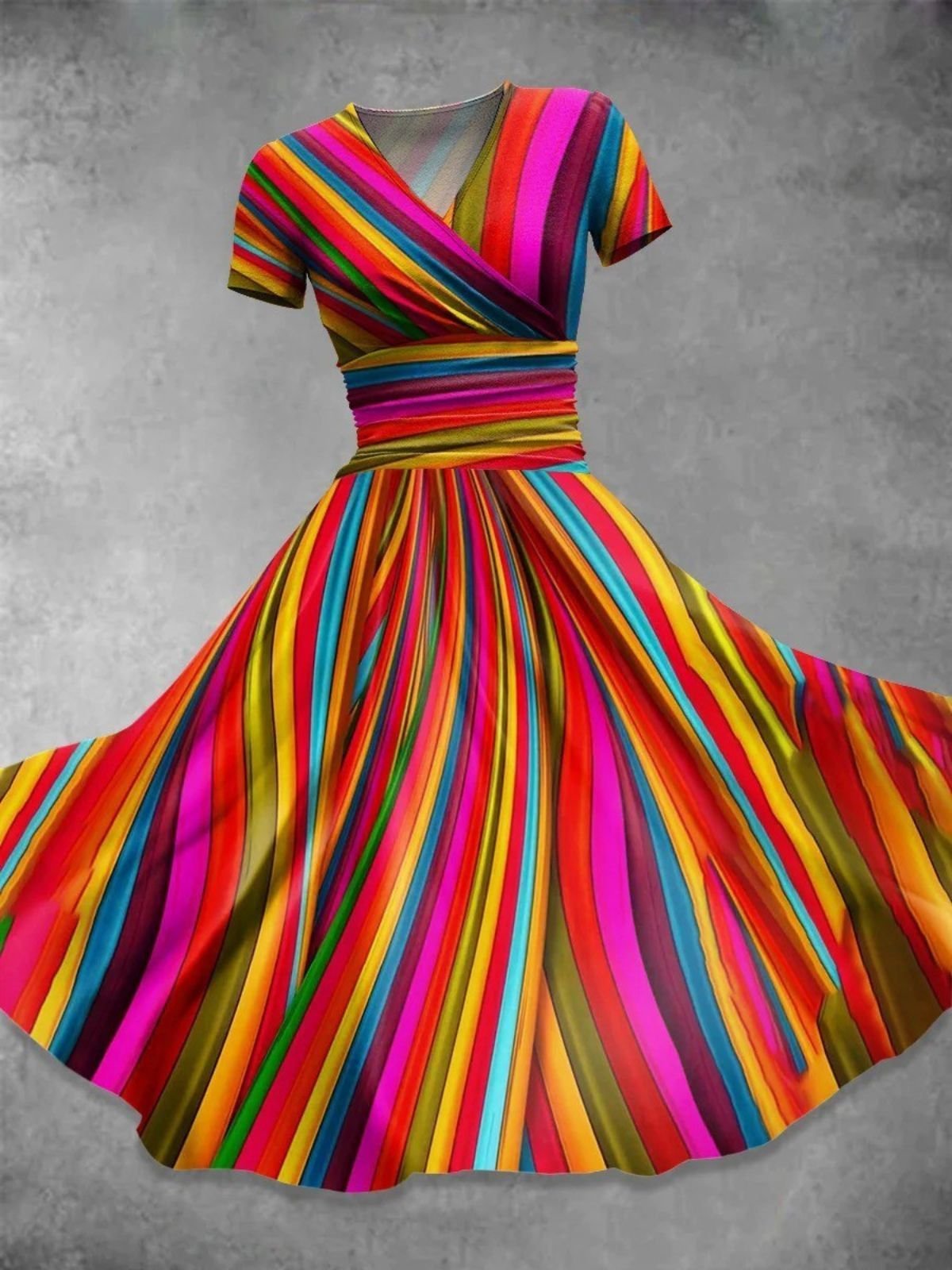 Regular Fit Vintage Dress With No