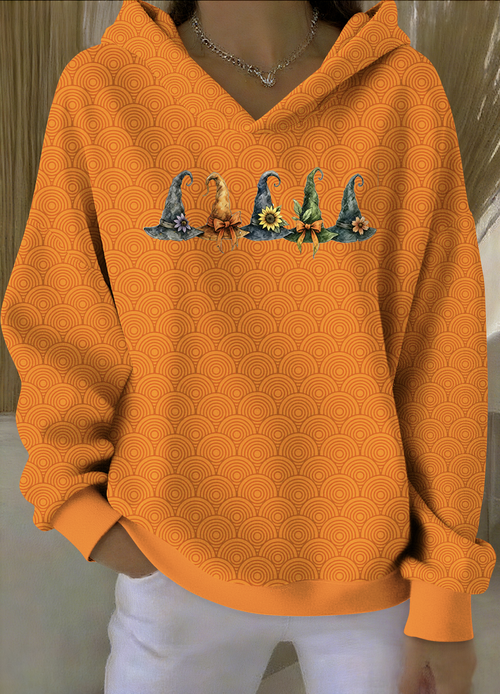 Hoodie Casual Halloween Cotton Hoodie