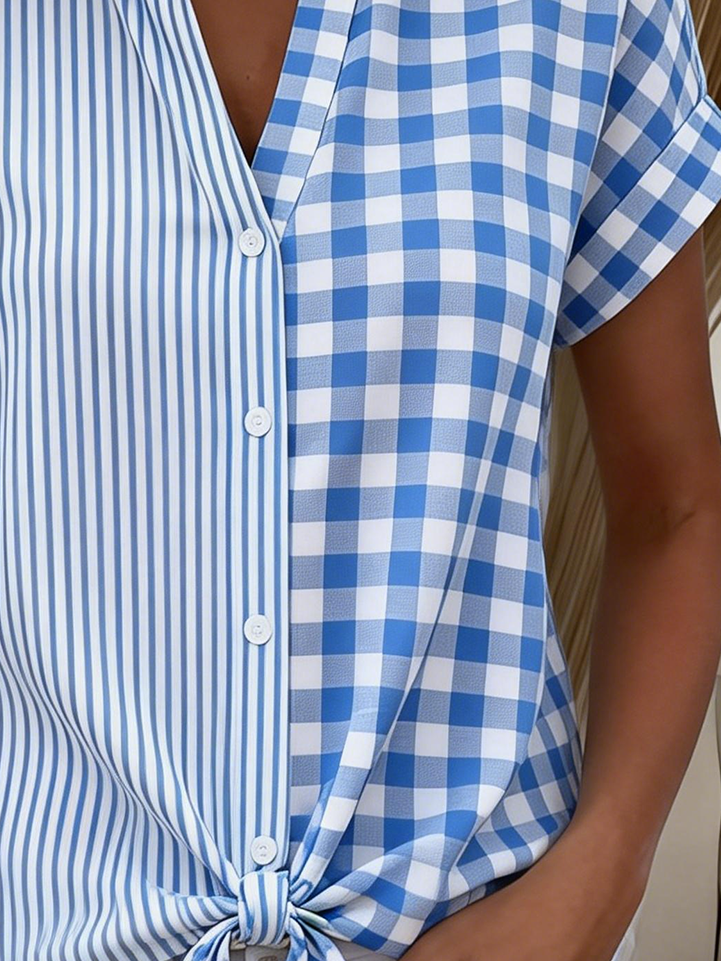 Plaid Elegant Others Loose Shirt